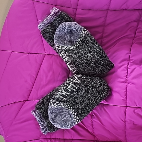 Slipper socks by HuuGaa NWT...grey & lavender W size 9 to 11 - Picture 1 of 10